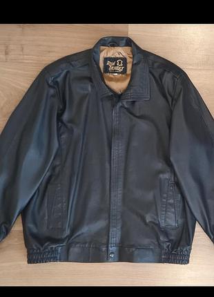 Чоловічий вінтажний шкіряний бомпер real leather made in england