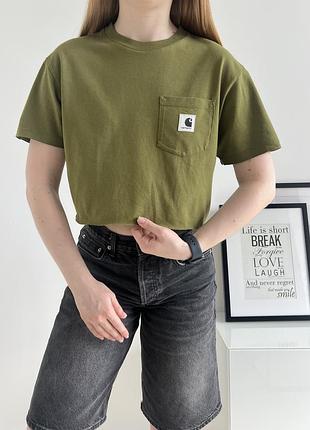 Укорочена футболка carhartt wip