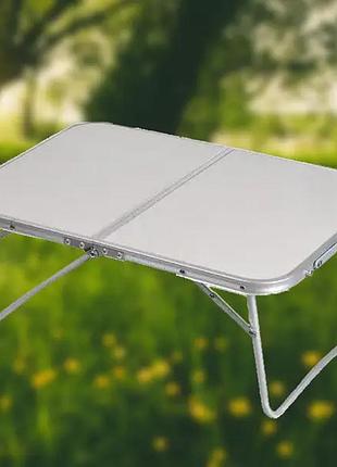 Білий стіл компактний складаний для дому, кемпінгу-пікніка folding table and844-846