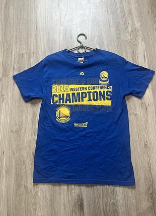 Majestic golden state warriors 2015 western conference champions нба баскетболл nba