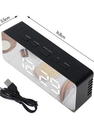 Стильний електронний годинник з підсвічуванням led, настільний годинник з цифрами wg-42