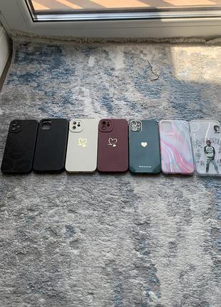 Набор чехлов на iphone 11, 12, 13, 14 (7 шт)