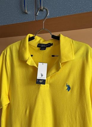 Поло u.s. polo assn. нове з біркою (жовтого кольору)