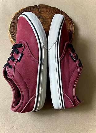 Кеди дитячі для дівчинки vans 34 розмір | устілка 21 см | бордові текстильні