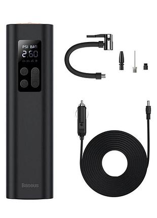 Автомобільний насос baseus super mini inflator pump black
