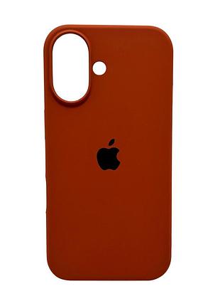 Чохол для смартфона silicone full case aa open cam for apple iphone 16 42,saddle brown