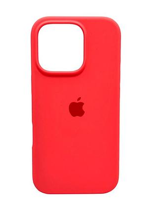 Чохол для смартфона silicone full case aa open cam for apple iphone 16 pro 50,pink orange