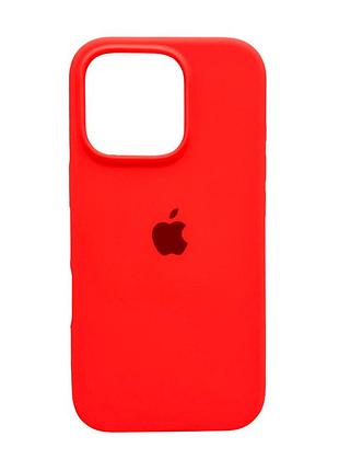Чохол для смартфона silicone full case aa open cam for apple iphone 16 pro 43,berry red