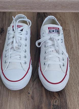Чоловічі кеди converse chuck taylor all star ox optical білі кроссовки мужские