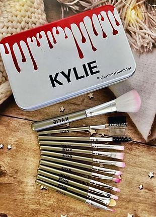 Набір кистей для макіяжу kylie 12 штук