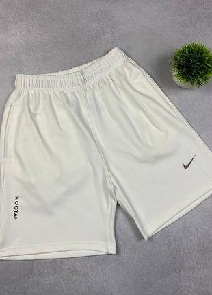 Чоловічі шорти nike nocta білі шорти nike nocta брендові літні шорти nike nocta m s