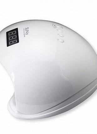 Світлодіодна лампа для манікюру sun 5 48w з дисплеєм та сенсором, uv лампа