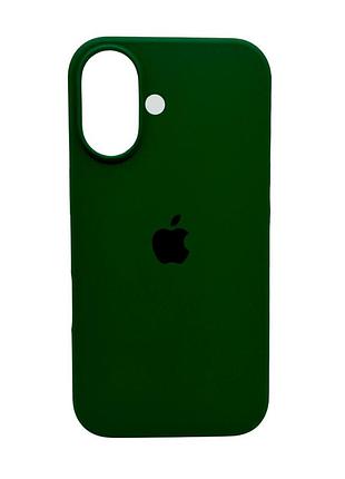 Чохол для смартфона silicone full case aa open cam for apple iphone 16 31,dark green