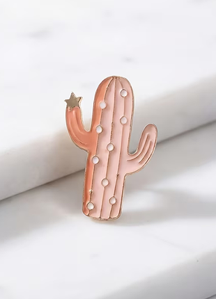 Брошь «розовый кактус» 🌵💗 креативное украшение