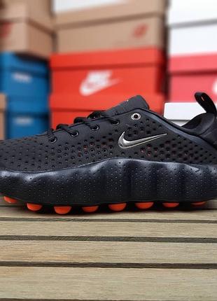 Чоловічі кросівки nike mind 002 black hyper crimson чорні з помаранчевим