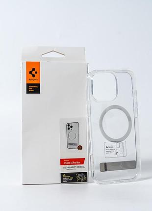 Чохол spigen aaa magnetic clear stand for apple iphone 16 transparent