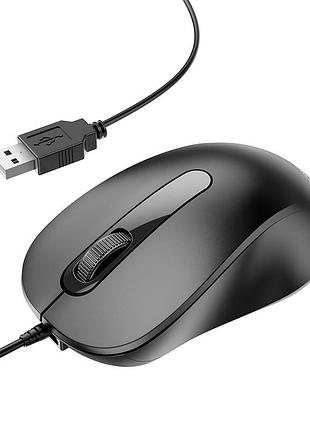 Миша borofone bg4 business wired mouse black