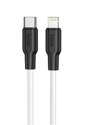 Кабель hoco x21 plus type-c to ip 3a, 20w, 1m, black and white