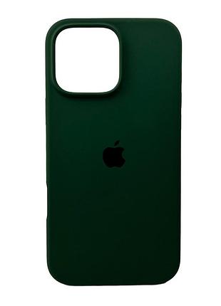 Чохол для смартфона silicone full case aa open cam for apple iphone 16 pro max 40, atrovirens