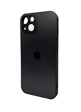 Чохол для смартфона ag glass matt frame color logo for apple iphone 15 graphite black