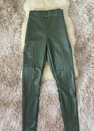 Лосіни zara еко шкіра m