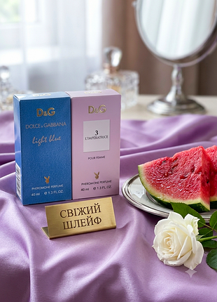 ​набір парфумів light blue & l'imperatrice з феромонами 40мл. жіночі стійкі духи преміум якість, шлейфова літня парфумерія