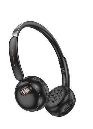Бездротові накладні навушники hoco w62 verso retro bt headphones black