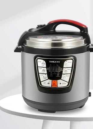 Мультиварка скороварка мультипечь sokany sk-2401 многофункциональная 6 л 1000 вт