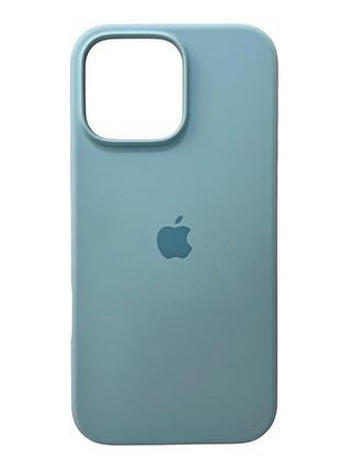 Чохол для смартфона silicone full case aa open cam for apple iphone 16 pro 27,mist blue