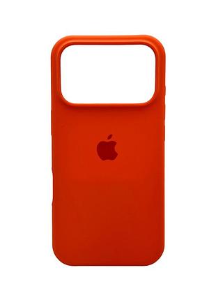 Чохол для смартфона silicone full case aa open cam for apple iphone 17 pro 34, papaya