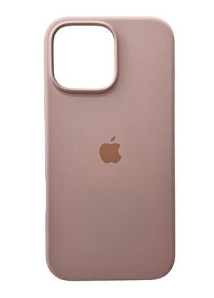 Чохол для смартфона silicone full case aa open cam for apple iphone 16 pro 15,pink sand