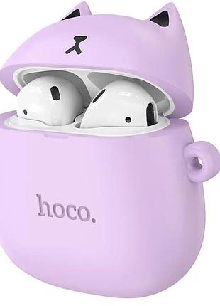 Бездротові навушники hoco ew45 true wireless stereo headset lilac cat