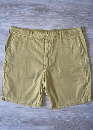 Чоловічі бавовняні шорти чинос uniqlo гірчичні