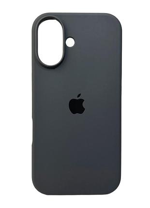 Чохол для смартфона silicone full case aa open cam for apple iphone 16 12, dark grey