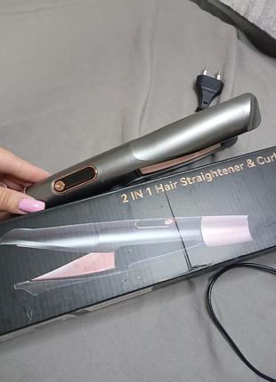 Стайлер-выпрямитель для волос 2 в 1 (hair straightener &amp; curler)