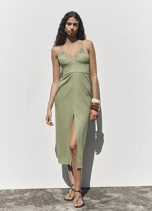 Сукня льон zara