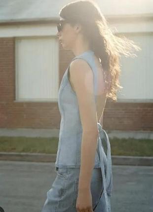 Топ денім zara