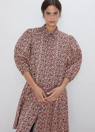 Котонова сукня сорочка zara