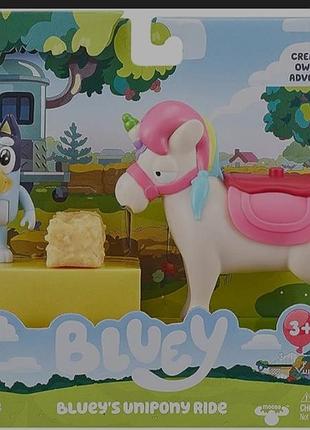 Ігровий набір bluey's unipony ride від moose toys