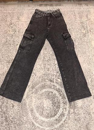 👖джинсы cargo подростковые