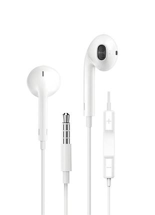 Навушники дротові wiwu eb101 wired earphone (3.5mm) white