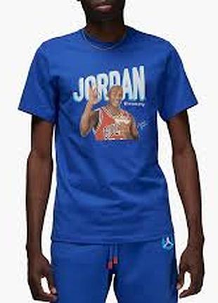 Футболка чоловіча air jordan flight mvp blue dv8434-480