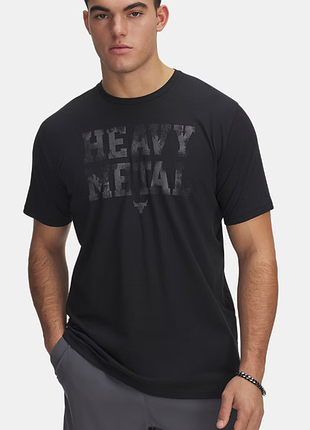 Оригінал under armour project rock metal short sleeve 1389983 футболка