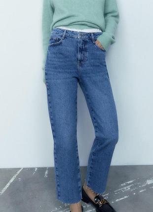 Джинси straight fit zara