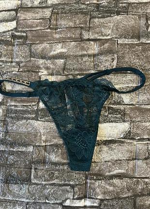 Трусики стрінги з ланцюжком і камінням сваровскі люкс серія victoria’s secret оригінал