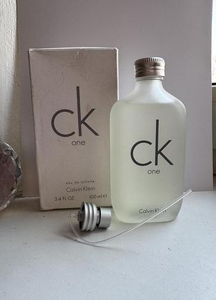 Calvin klein ck one —туалетна вода  унісекс оригінал 100 мл з 100 мл