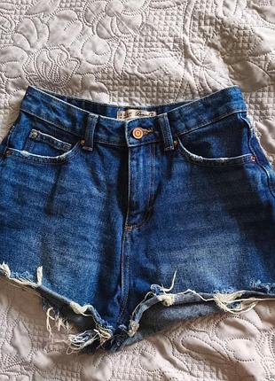 Джинсовые шорты denim co 36р. женские темно-синие
