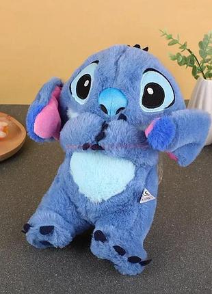 М'яка іграшка стич (stich) з мультфільму ліло і стич, дихає, світиться, колискова