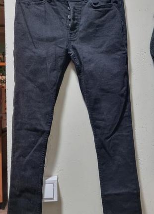Брюки, брюки, черные джинсы skinny, размер 32/34