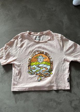 Жіноча рожева футболка vans resort mix tropical peach